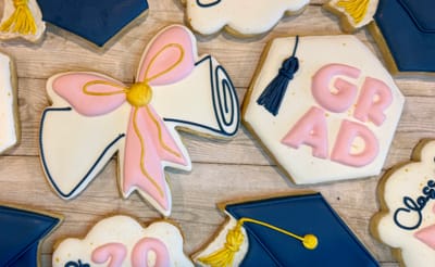 All photos — custom decorated cookies by Dreams of Buttercream