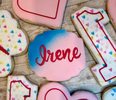All photos — custom decorated cookies by Dreams of Buttercream