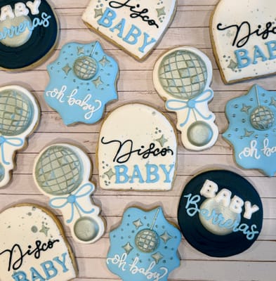 All photos — custom decorated cookies by Dreams of Buttercream