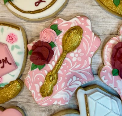 Bridal shower — custom decorated cookies by Dreams of Buttercream
