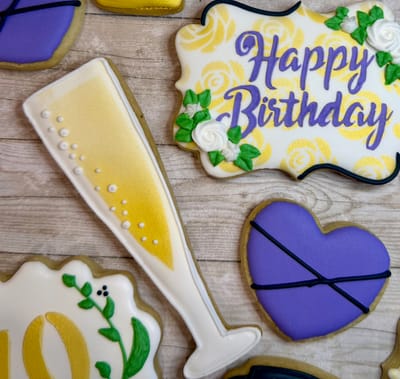 All photos — custom decorated cookies by Dreams of Buttercream