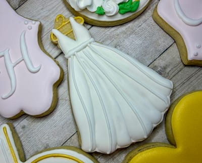 Bridal shower — custom decorated cookies by Dreams of Buttercream