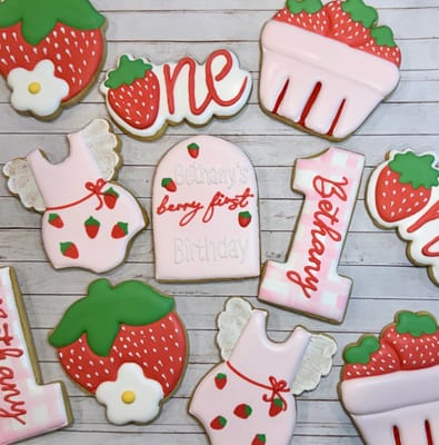 All photos — custom decorated cookies by Dreams of Buttercream