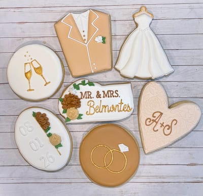 All photos — custom decorated cookies by Dreams of Buttercream