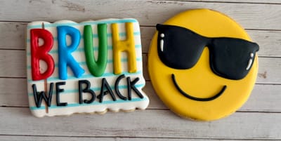 All photos — custom decorated cookies by Dreams of Buttercream