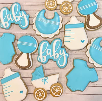All photos — custom decorated cookies by Dreams of Buttercream