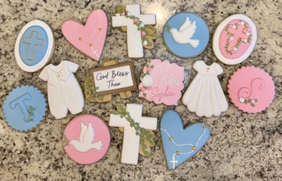 All photos — custom decorated cookies by Dreams of Buttercream