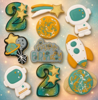 All photos — custom decorated cookies by Dreams of Buttercream