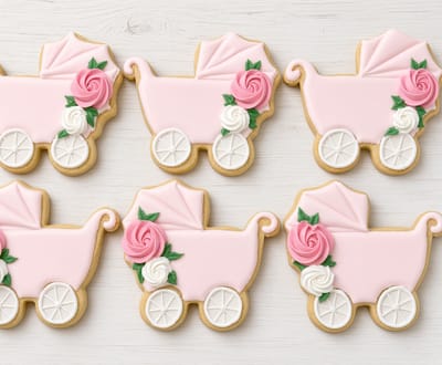 All photos — custom decorated cookies by Dreams of Buttercream