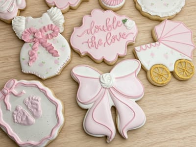 All photos — custom decorated cookies by Dreams of Buttercream