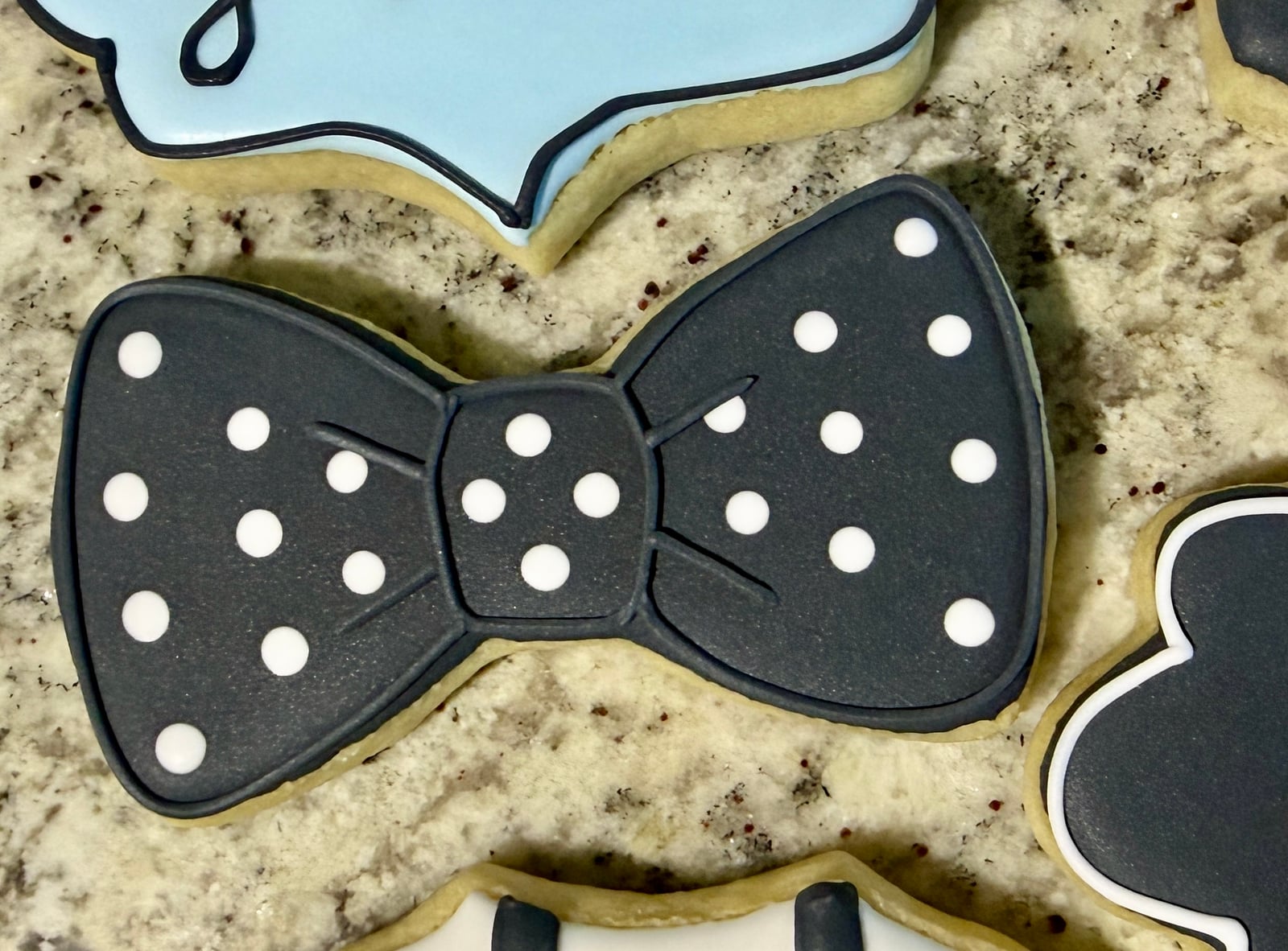 Little Gentleman Baby Shower Cookies